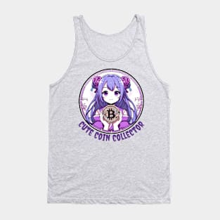 Bitcoin Anime girl for otaku lovers Tank Top